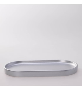 Victoria Oval Tepsi Küçük Gümüş