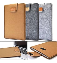 Apple Macbook Air Pro 13 İnch Tüm Modeller İçin Keçe Kılıf Çantai Laptop Notebook Kılıf Koyu Gri (A.GRI-BEYAZ)