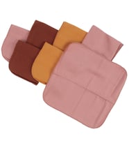 Unisex Pembe Bordo Sarı 7'li Organik Ağız Mendili (Standart)