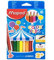 Maped Color'Peps Jumbo Kuru Kalem Boya Seti 12'li