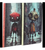 Lilamor Robot Defter 9x16 48 Sayfa