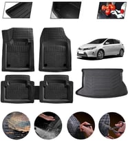 Toyota Auris 2007-2012 Uyumlu Paspas Araca Özel Bagaj Havuzu MBS Siyah