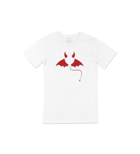 Lucifer Logosu Beyaz Tişört