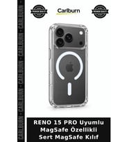 RENO 15 PRO Uyumlu MagSafe Özellikli Sert MagSafe Kılıf Ekipman Cihaz Koruma