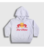 Presmono Unisex Çocuk Beyaz Jiu Jitsu Masters Güreş Mma Ufc Kapüşonlu Sweatshirt 532671tt (Beyaz)