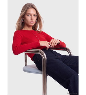 LCW EVERYDAY Kırmızı Bisiklet Yaka Kadın Body