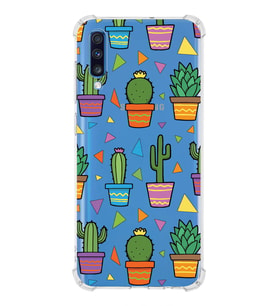 PrintiFy Samsung Galaxy A70 Uyumlu Water Color 4 Baskılı Şeffaf Köşe Korumalı Antişok Kılıf