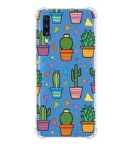 PrintiFy Samsung Galaxy A70 Uyumlu Water Color 4 Baskılı Şeffaf Köşe Korumalı Antişok Kılıf