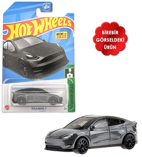 Hot Wheels - Tesla Model Y Koleksiyonluk Uzun Kartonet - Siyah (1/64)