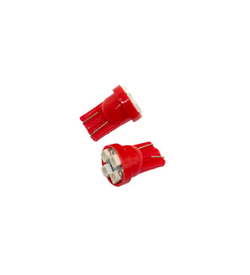 Space Led Ampul T10 2X4 SMD Kırmızı 2'li Set 12V / LAAM117-3