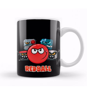 Red Ball 4 The  Crew Tazza Kupa Bardak Porselen