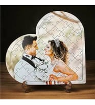 Kişiye Özel Fotoğraflı A3 Kalp Puzzle Yapboz Eğitici