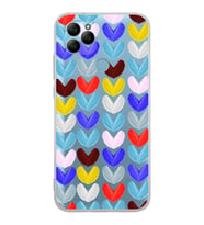 PrintiFy General Mobile  GM 21 ile Uyumlu 1mm Slim Fit Water Color 1 Baskılı Şeffaf  Kılıf