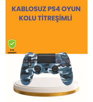 PS4 Kablosuz Oyun Kolu Gecikmesiz Bağlantılı Ergonomik Tasarımlı