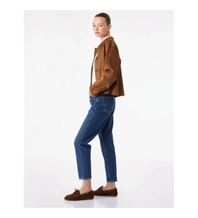 Koton Mom Fit Mavi Kadın Jean Pantolon 6SAL40093MD
