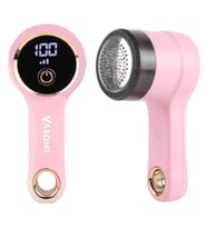 Yasomi DN-31 QuilMate Usb Şarj Edilebilir LED Ekran Tiftik-Tüy Toplama Makinesi (pembe)