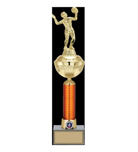 ODAK KUPA - Figürlü Kupalar - Voleybol Kadın Figürlü Kupalar FG-055 A - 46 cm