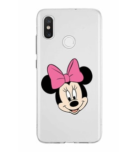 Xiaomi Mi 8 Uyumlu Kapak Minnie Mouse Tasarımlı Şeffaf Silikon Kılıf
