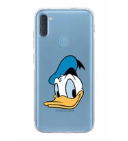 Samsung Galaxy A11  Kamera Korumalı  Kapak Donald Duck Tasarımlı  Şeffaf Kılıf