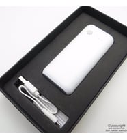 WG-55 Gri Kişiye Özel Powerbank 5200mAh/3.7V Fenerli Lithium Ion  İsme Özel Powerbank  Hediyelik Teknoloji Ürünü