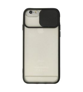 Apple İphone 6 Plus Kılıf Palm Buzlu Kamera Sürgülü Silikon - Siyah