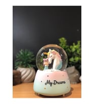 Kar Küresi Karışık Renkler Unicorn