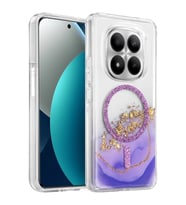 Onegif Redmi Note 15 4G Lotus Simli Magsafe Kapak - Mor