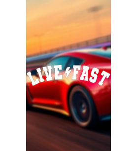 Live fast 20x5 Jdm Yazı Araba-motosiklet Cam Etiket Sticker Beyaz Renk