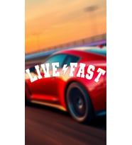 Live fast 20x5 Jdm Yazı Araba-motosiklet Cam Etiket Sticker Beyaz Renk
