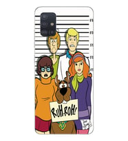 Samsung Galaxy A51 Uyumlu Scooby Doo Tasarımlı Şeffaf Telefon Kılıfı