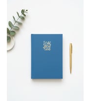 Lizy Süet Dokulu Çizgili Defter – Günlük ve Not Defteri / 14x20 cm/ 168 Yaprak (Lacivert)