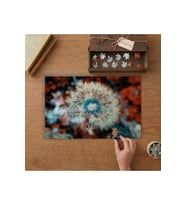 Yakın Çekim Karahindiba Tasarımı 240 parça Ahşap Puzzle Ahşap Kutuda MP01996