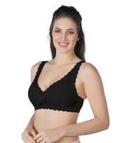SİYAH MI Emay 188 C Pedli Dantelli Telli Toparlayıcı Sütyen