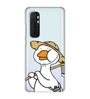 Xiaomi Mi Note 10 Lite Uyumlu Ördek Desenli Şeffaf Telefon Kılıfı