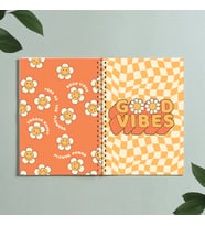 Good Vibes Papatya Defter Spiralli A5 96 Yaprak Çizgisiz Defter PYTKDFTR308