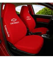 Chevrolet Logolu Araç Koltuk Kılıfı – Penye Kumaş, Servis Tipi Ön ve Arka Takım (Kırmızı)
