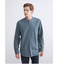 LCWAIKIKI Classic Yeşil Regular Fit Uzun Kollu Poplin Erkek Gömlek