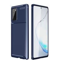 Samsung Galaxy Note 20 Karbon Desenli Negro Silikon Kılıf (Lacivert)