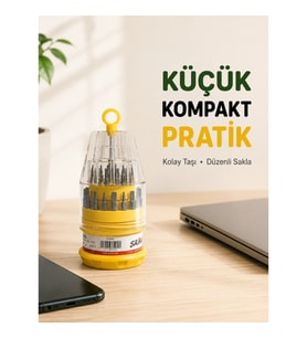 Mey İthalat® Hassas Tornavida Seti Kaymaz Saplı Elektronik Onarım Seti