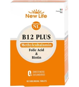 New Life B12 Plus Methylcobolamin 60 Dilaltı Tablet