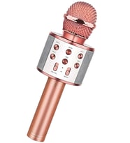 Rosa Gold Bluetooth Karaoke Mikrofon, Hoparlör, Hafıza Kartı ve Usb Girişli