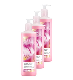 Avon Senses Sweat & Joyful Krem Duş Jeli 720 Ml. Üçlü Set