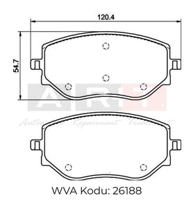 ÖN BALATA RENAULT CLİO V 1.0 (19-) 16' 17' NİSSAN MİCRA V (K14) (18-)