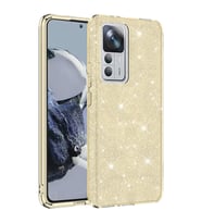 Xiaomi Mi 12T Kılıf Simli Parlak Shining Kapak (Gold)