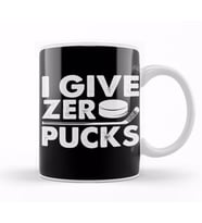 Funny I Give Zero Pucks Ice Hockey Players Pun Kupa Bardak Porselen