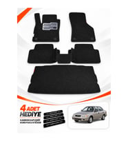 HYUNDAİ ACCENT ADMİRE (1999-2005) Uyumlu EVA Oto Paspas Bagaj Paspası Dahil Siyah