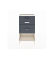 Arges Komodin 3 Çekmeceli 60x30x106 Aytaşı-Antrasit