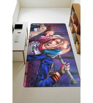 Modern Dijital Baskı Kaymaz Taban Çocuk ve Genç Odası Halısı H0522