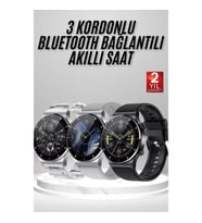 Mey İthalat® Akıllı Saat Amoled Ekran Bluetooth Bağlantılı Sesli Görüşme Nabız Ölçer