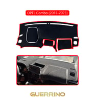 OPEL Combo 18+ (2018-2023)TORPİDO KORUMA HALISI KIRMIZI KENAR